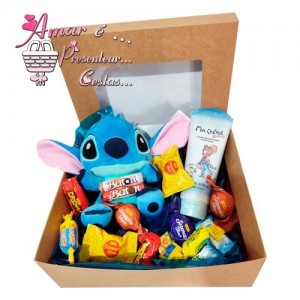 Caixa Presente Especial Stitch C/ Chocolate